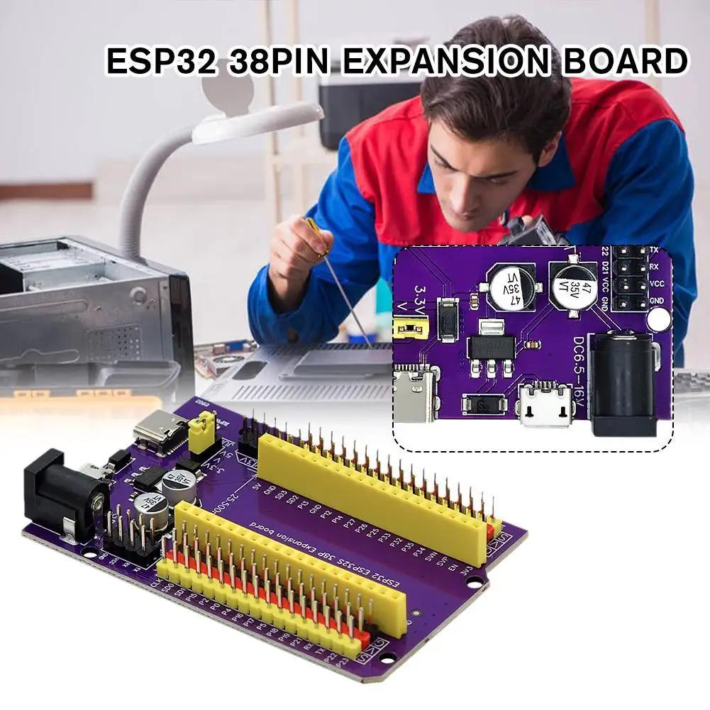 ESP32   TYPE-C, ũ USB CP2102, WiFi +  ھ ESP-WROOM-32 ,  Ȯ, 38  ESP32-DevKitC- P8D9